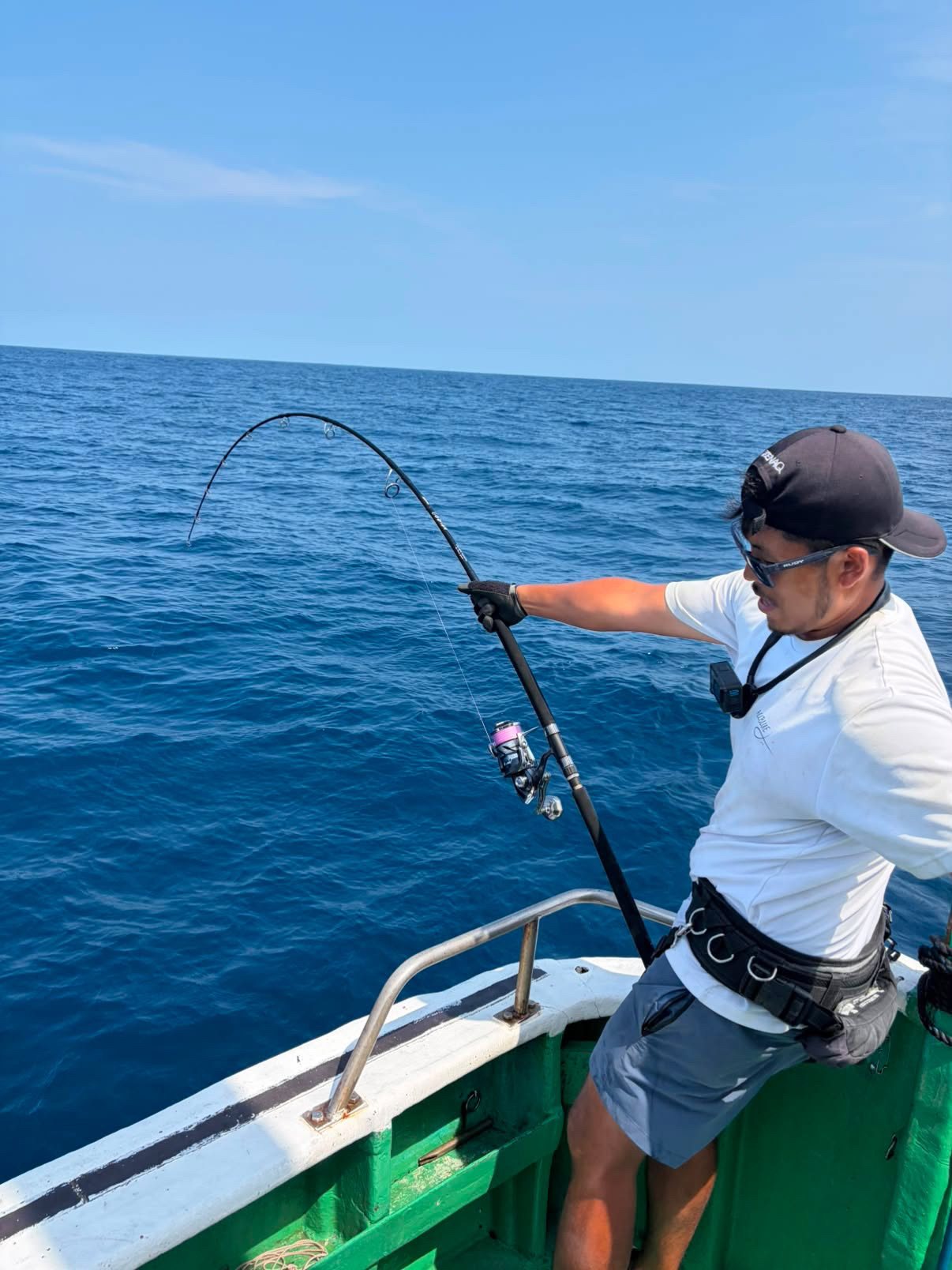 キハダマグロとのファイトシーン